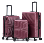 Luggage Sets 3 Piece, ABS Suitcase Set (20/24/28), Hardside luggage with Spinner Wheels, Travel Luggage, 14x8x9 Airline Approved Carry on, Lightweight Luggage with TSA Lock