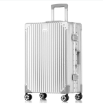 PC Hard Shell Zipperless Suitcase with Aluminum Frame and TSA Lock, Large Lightweight Suitcase for Business Travel, ( 26 Inch) - Image 3