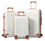 Luggage Set 3 Piece Hardshell Suitcases with TSA Lock | ABS Lightweight Suitcase Set with Double Spinner Wheels & Ergonomic Handle for Travel Business (20"/24"/28") - Image 2